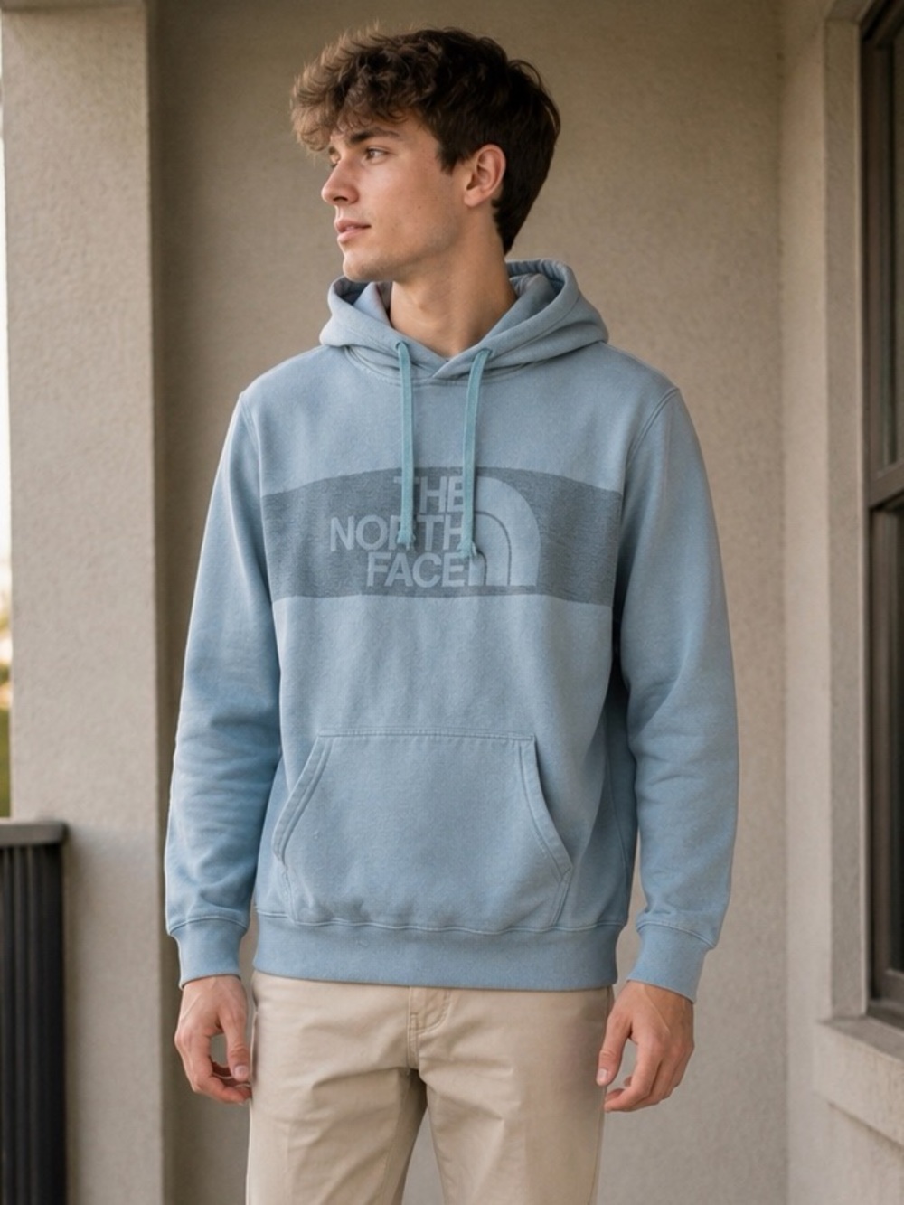 The North Face Men’s Teal Logo Hoodie